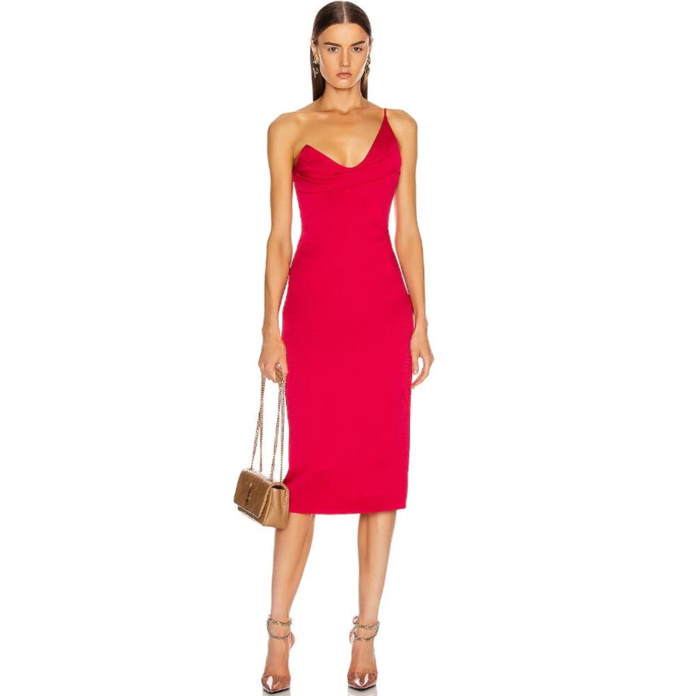 Cushnie Sleeveless Pencil Dress Cerise Size 8 NWT
